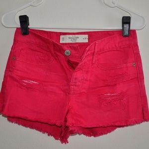 Abercrombie & Fitch - Pink Jean Shorts